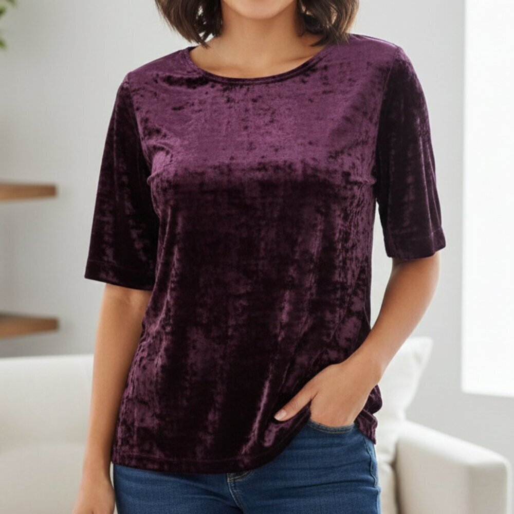 ZOZO Purple Top, Large, NWT